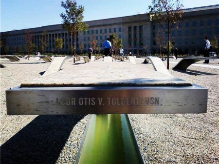 A monument to Otis Vincent Tolbert at the Pentagon.